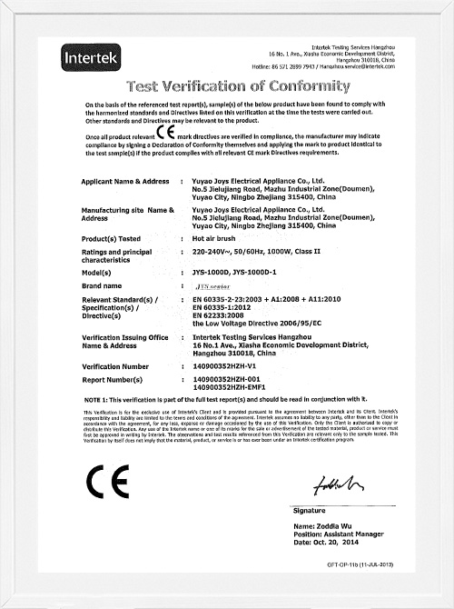 Certificazione LVD